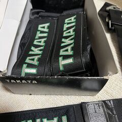 タカタ　4点式シートベルト　運転席・助手席2点セット　中古