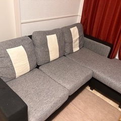 3人掛け　カウチソファ　グレー（取引中）の画像