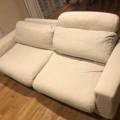 無印良品の３人掛けソファ