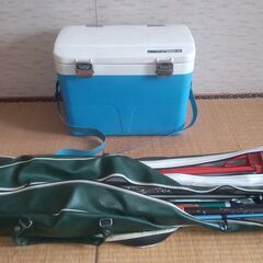 釣り竿＆クーラーボックス