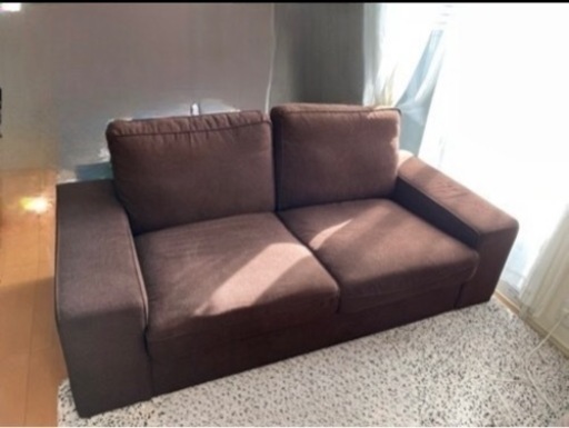 IKEA ソファ　ブラウン　シーヴィグ