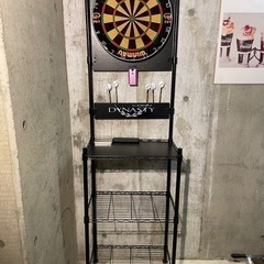 ダーツボードスタンド　ダーツ板付き