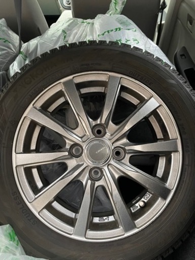 値下げ！更新！最後。美品！ホイル付き 165 65R 4本スタッドレス