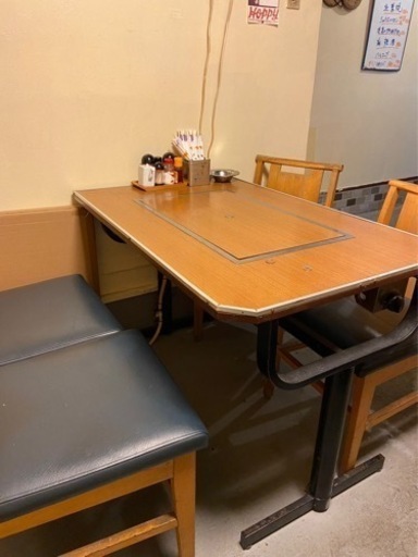 ふたつき鉄板テーブル