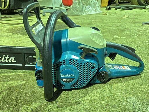 現物確認歓迎、初期不良やアフターケアも安心 整備済 低振動 マキタ 34.7cc チェーンソー MDE350 取説はメーカーHPで見れます