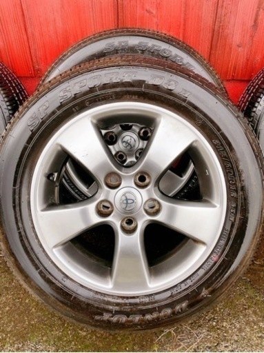 鹿屋市★ダンロップ 215/60R16 /トヨタ純正 5穴 4本バリ山　超美品