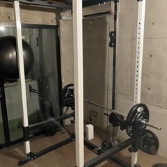 パワーラック&アイアンバーベルダンベル 80kgセットの画像