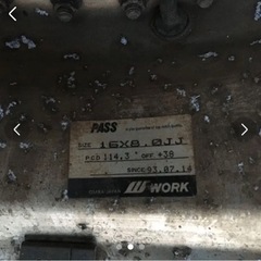 WORK  EWING 16インチ 当時物の画像