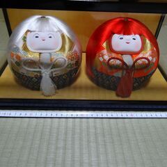 ひなだるま　連獅子のようなかわいい　ひな祭りの画像