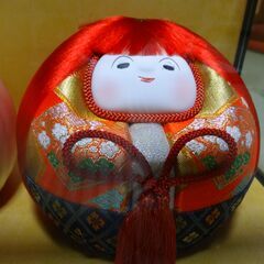 ひなだるま　連獅子のようなかわいい　ひな祭りの画像