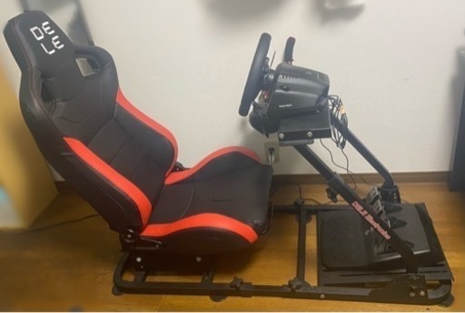 【セット】【美品】ゲームハンドル ➕シフター➕レーシングチェア椅子➕AP2スタンド➕ゲームハンドブレーキ