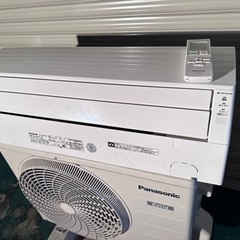 エアコン　Panasonic 2.2kw   CS-J227C-W 2017年製　動作良好　リモコン付き