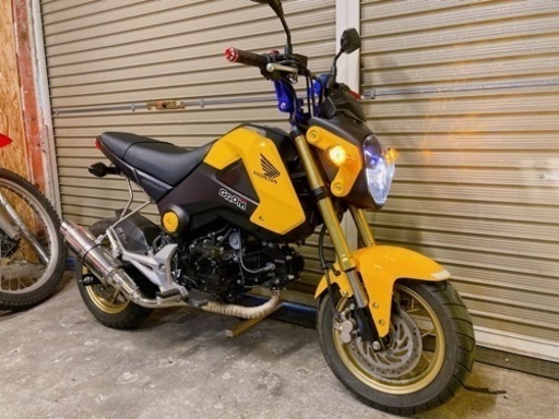 ホンダ　グロム　配送可能　支払いは現金or振り込みも可能　イエロー