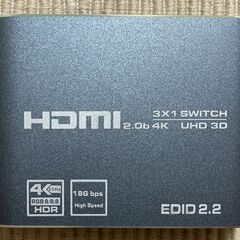 avedio links 4K 60Hz HDMI切替器 3入力1出力【手動式】の画像