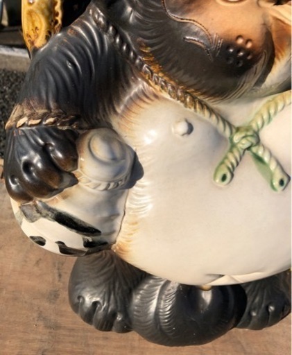 ⭐︎中古品　信楽焼の福狸　32×24×47cm　縁起品⭐︎