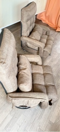 リサイクル　24段階リクライニング座椅子　2セット