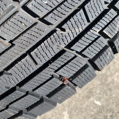 極上　バリ溝　ほぼ新品タイヤ　スタッドレス　マルチ穴アルミホイール　13インチ　軽自動車用の画像