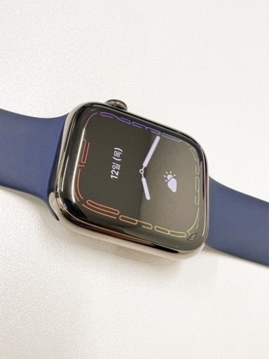 アップル ウォッチ7stainless steel セルラー45mmモデル