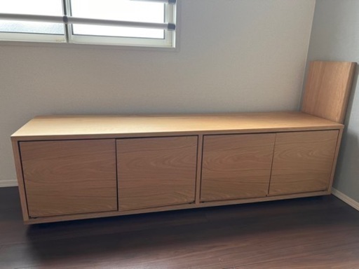 【無印良品】テレビ台(スタッキングキャビネット・Ｂセット／オーク材)