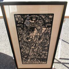 ☆天才的切り絵作家 倪瑞良 切り絵 にいみずよし 66 美術品 ...