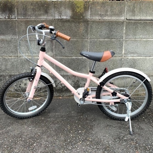 超美品♪ 18インチ 子供用 自転車 ピンク 補助輪つき