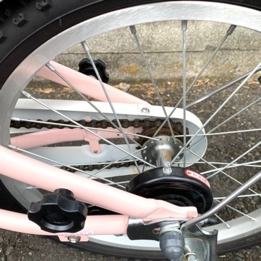 超美品♪ 18インチ 子供用 自転車 ピンク 補助輪つき