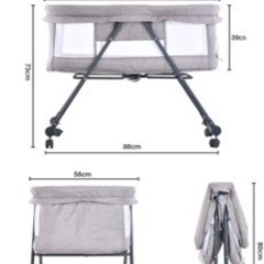 UBRAVOOベビーベッドの画像