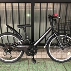 ?子供車?22インチ　116〜145cm。6段・ライト付き。