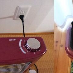 １台2役　Yamazen  山善　遠赤外線ヒーター　加湿機能付き　2011年製の画像