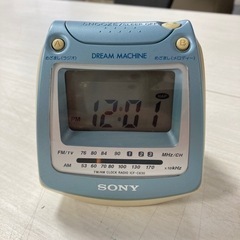【中古品】SONY AM.FMラジオ目覚まし時計　162