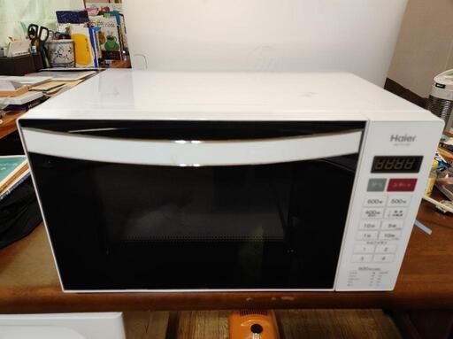 電子レンジ　Haier　600w 状態良好　白　JM-FH18D