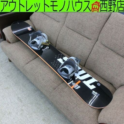 BATTLE SOUL 魂 155cm スノーボード 黒系 ブラック スノボ ブラック 札幌市 西区 西野店