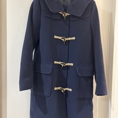 ユニクロ　ダッフルコート　紺色　Mサイズ