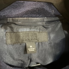 ユニクロ　ダッフルコート　紺色　Mサイズの画像