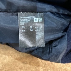 ユニクロ　ダッフルコート　紺色　Mサイズの画像