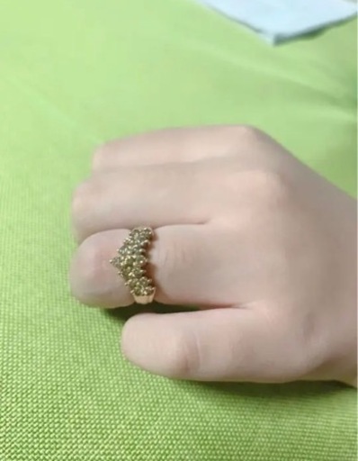 プリンセスカット指輪/リングK18日本製/ジュエリーマキ