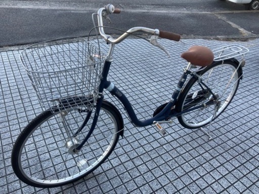 【26インチ自転車】LEDオートライト付　変速なし　鍵新品❗️スペアキーあり　若林自転車　膳所店　SALE中❗️