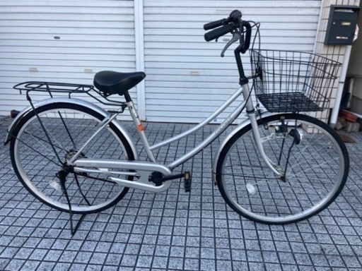 【26インチ自転車】大きめのバスケット使用❗️変速なし　鍵新品❗️スペアキーあり　若林自転車　膳所店　SALE中❗️
