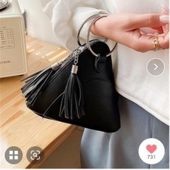 ハンドバッグ　ブラックの画像