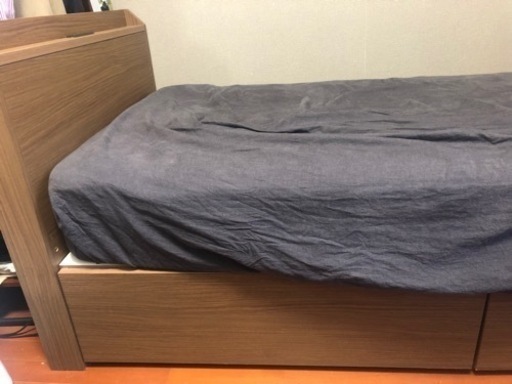 1/28〜31で取りに来て頂ける方限定！ニトリベッド、マットレス、カバー
