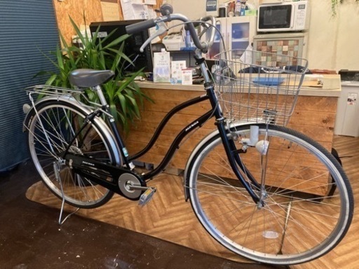 【前後チューブ・後輪タイヤ新品！】LEDダイナモ　27インチ自転車　黒