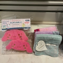 新品　タオル、ハンカチ、スポンジセットの画像