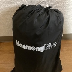 HarmonyBikeバイクカバー 汎用サイズ かなり耐熱の厚手生地 防水 撥水加工 前後ロック穴 防雪 防雨 防風 紫外線カット 反射板 (ブラック, XL)の画像