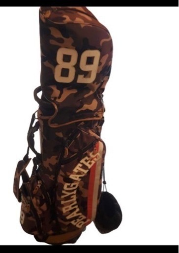 PEARLY GATES/パーリーゲイツ/スタンド式 カモフラ キャディーバッグ/限定品/数量限定/ミリタリー/迷彩/オレンジライン