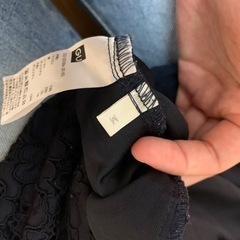 GU タイトスカート　レース　ネイビーの画像