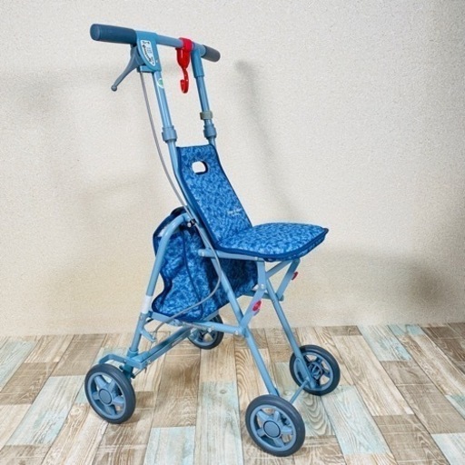 島製作所 シルバーカー サニーウォーカー AS-Ⅲブルー 前輪シングルタイプ