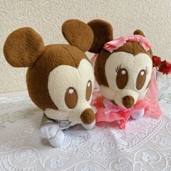 【美品】ミッキー・ミニー ウェディング ぬいぐるみの画像
