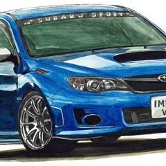 NC-422 スバル インプレッサWRX STI/WRX ST 限定版画 直筆サイン有 額装済 作家 平右ヱ門の画像