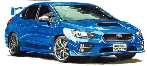 NC-423 スバルBRZ S WR/インプレッサWRX 限定版画 直筆サイン有 額装済 作家 平右ヱ門
