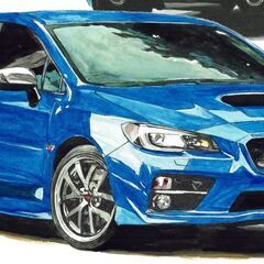 NC-424 スバルBRZ S WR/インプレッサWRX 限定版画 直筆サイン有 額装済 作家 平右ヱ門の画像